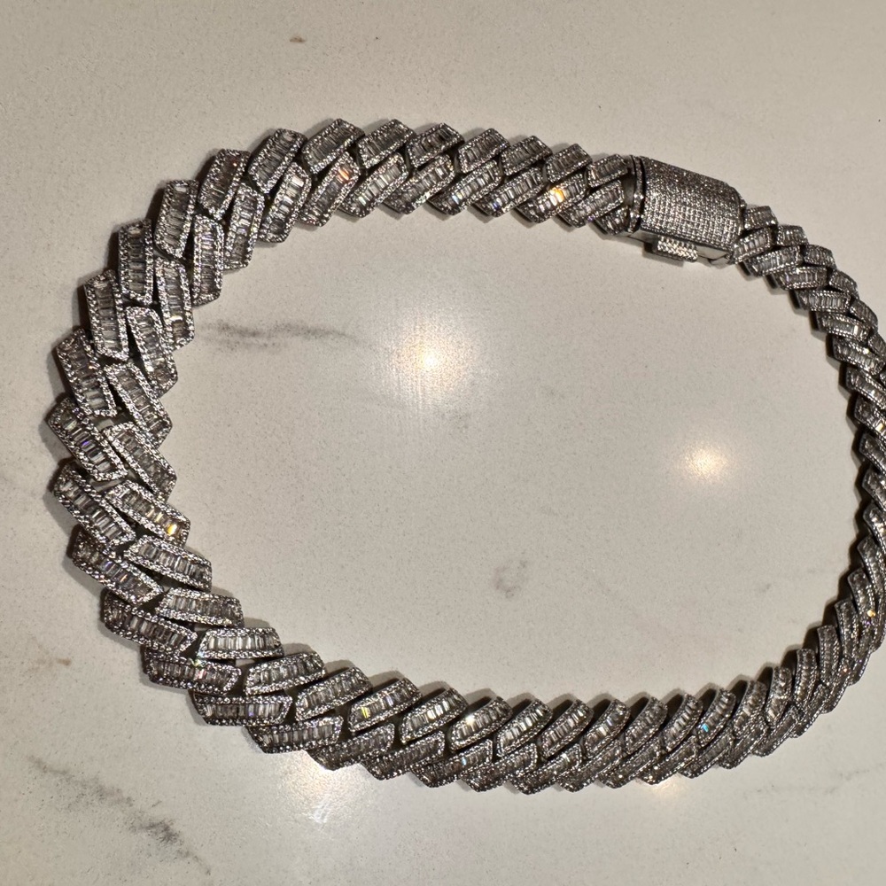 51cm Diamond Baguette Chain
